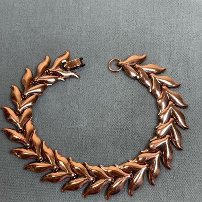 Vintage Signed Renoir Copper Tone Bracelet