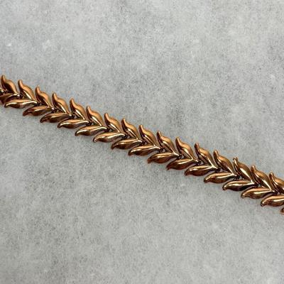 Vintage Signed Renoir Copper Tone Bracelet