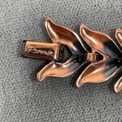 Vintage Signed Renoir Copper Tone Bracelet