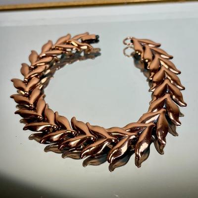 Vintage Signed Renoir Copper Tone Bracelet