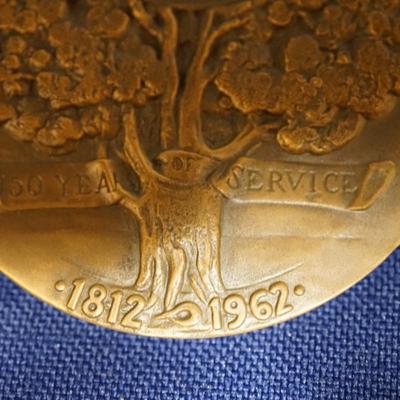 INDUSTRIAL MODERN STYLE BRONZE DISC PAPERWEIGHT