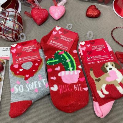 Valentine’s Day Supplies and Socks