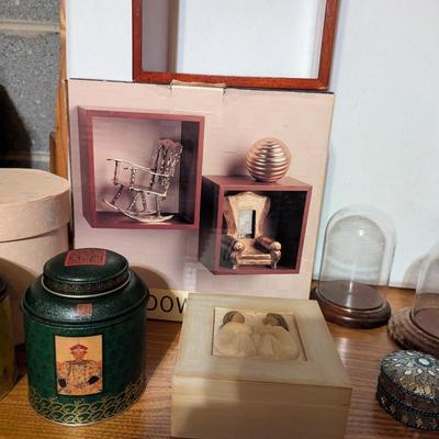 Home Decor Asian Tins Dome Shadow Containers