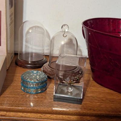 Home Decor Asian Tins Dome Shadow Containers