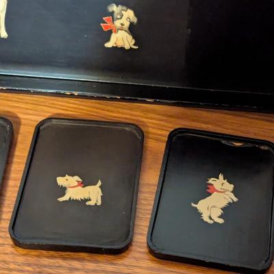 Made In Japan Trays With Dogs
