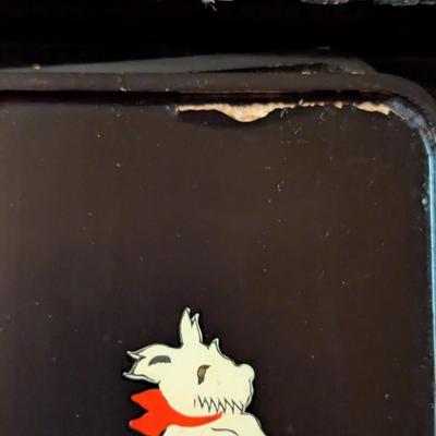 Made In Japan Trays With Dogs