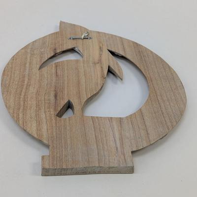 Pelican Hand Crafted Wood Art Wall Hanging