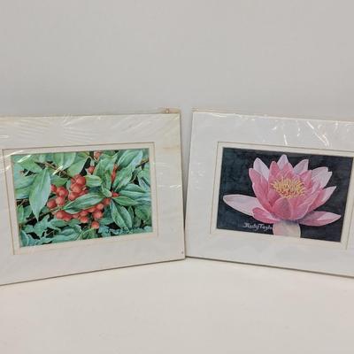 Judy Taylor Flower Prints Approx 12 1/2" x 9 3/4"