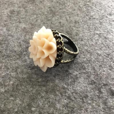 Gorgeous bronze, toned, flower, fashion, statement ring