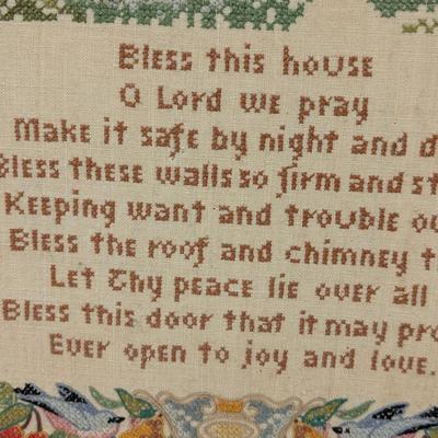 1970's Bless This House Cross Stitch Needle Work