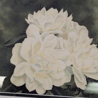 Signed & Numbered Judy Taylor Local Artist Floral Print 20 1/4" x 16 1/4"