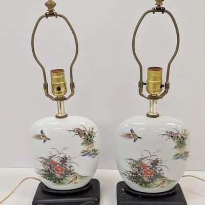 Vintage Chinese Porcelain Table Lamps