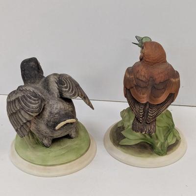 Vintage Boehm Baby Robin & Baby Wood Thrush Porcelain Figurines #437 & #444