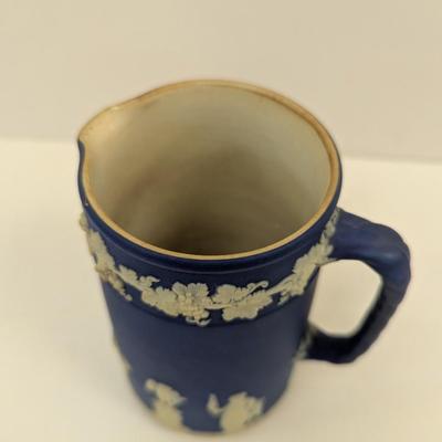 Approx 6 3/4" Antique Dark Blue Wedgwood Jasperware Jug