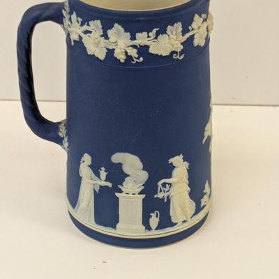 Approx 6 3/4" Antique Dark Blue Wedgwood Jasperware Jug