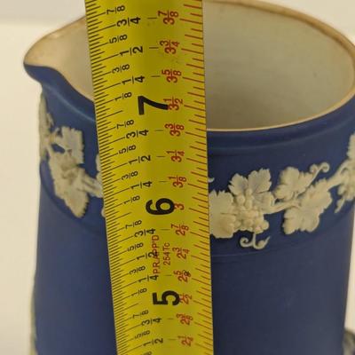 Approx 6 3/4" Antique Dark Blue Wedgwood Jasperware Jug