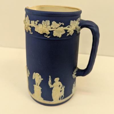 Approx 6 3/4" Antique Dark Blue Wedgwood Jasperware Jug