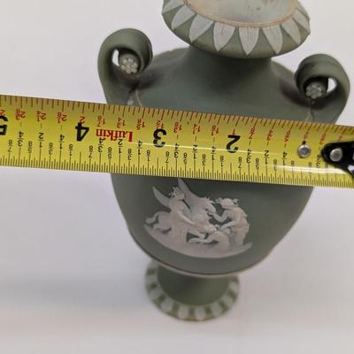 19th Century Wedgwood Green Jasperware Vase