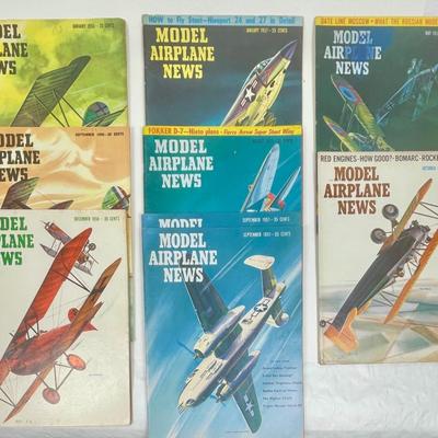 Vintage Model Airplane News Magazine Lot: 1956-58