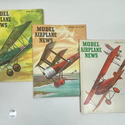 Vintage Model Airplane News Magazine Lot: 1956-58