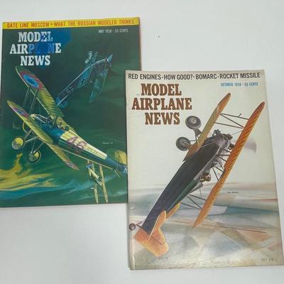 Vintage Model Airplane News Magazine Lot: 1956-58