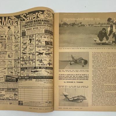 Vintage Model Airplane News Magazine Lot: 1956-58