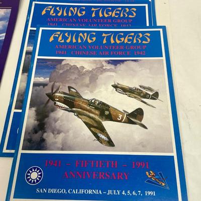 Vintage WWII Flying Tigers AVG Books with Signatures