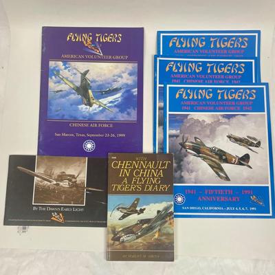 Vintage WWII Flying Tigers AVG Books with Signatures