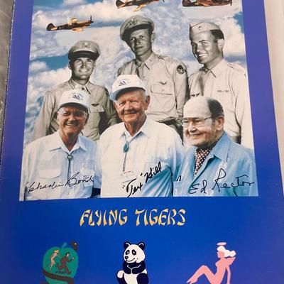 Vintage WWII Flying Tigers AVG Books with Signatures