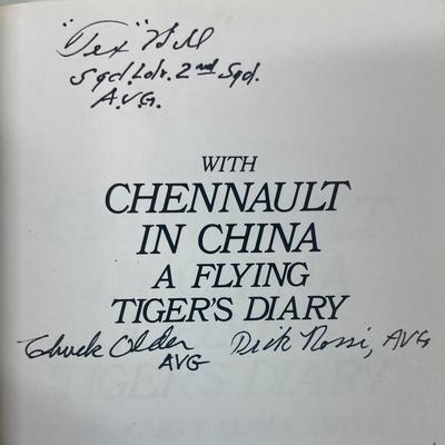Vintage WWII Flying Tigers AVG Books with Signatures