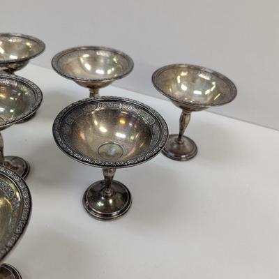 Antique Webster Co. Sterling Cement Loaded Candy Dishes