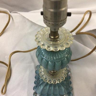 Vintage MCM Glass and Plastic Table Lamps