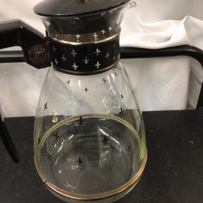 MCM Glass Coffee Craft and Four Glass Coffee Cups