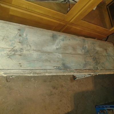 Vintage Rustic Wooden Table/Bench- Approx 46 1/2" Long