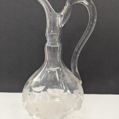 Vintage Punch Bowl With Glass Wine & Tea Pitchers