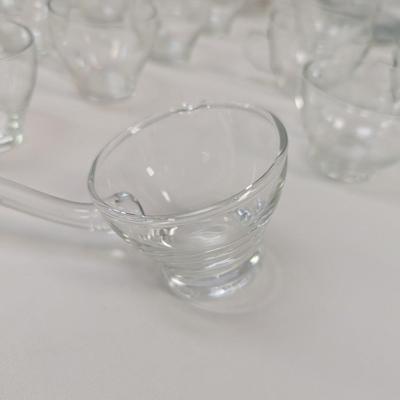 Sale Photo Thumbnail #93: Vintage Punch Bowl With Glass Wine & Tea Pitchers