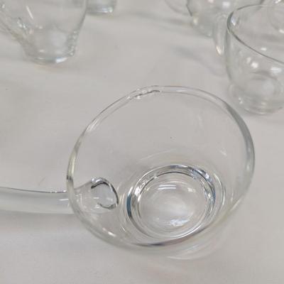 Vintage Punch Bowl With Glass Wine & Tea Pitchers
