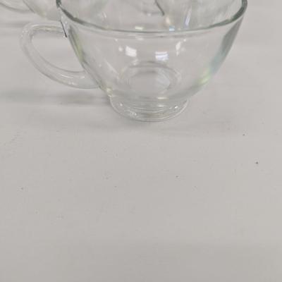 Vintage Punch Bowl With Glass Wine & Tea Pitchers