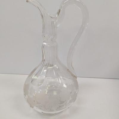 Vintage Punch Bowl With Glass Wine & Tea Pitchers