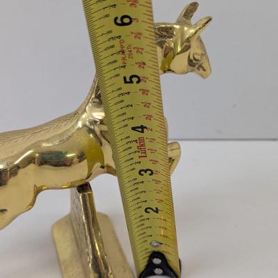 Vintage Galloping Brass Horse Figurine
