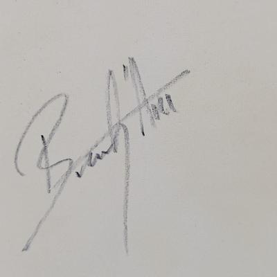 Signed Hand Painted Flower