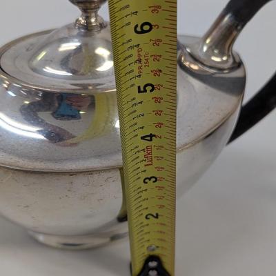 W. G. Webster Teapot & Silver Plated Sugar Dish