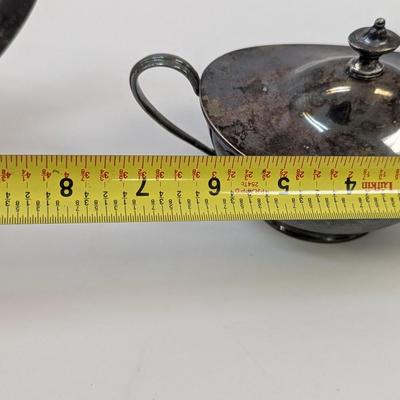 W. G. Webster Teapot & Silver Plated Sugar Dish
