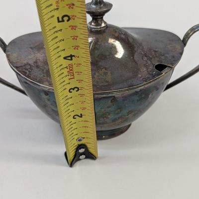 W. G. Webster Teapot & Silver Plated Sugar Dish