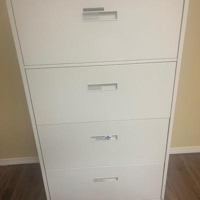 Metal file cabinet
