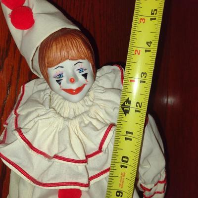 Pair of Enesco Clown Figurines