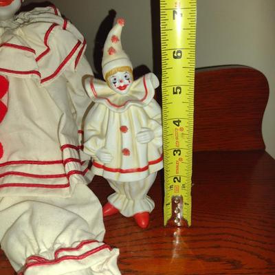 Pair of Enesco Clown Figurines