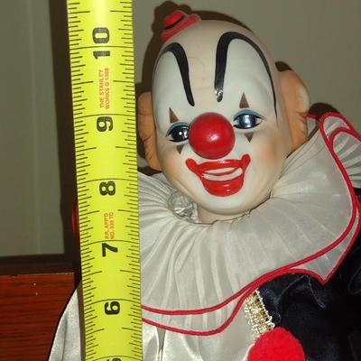 Porcelain Clown Figurine- Dynasty Doll Collection