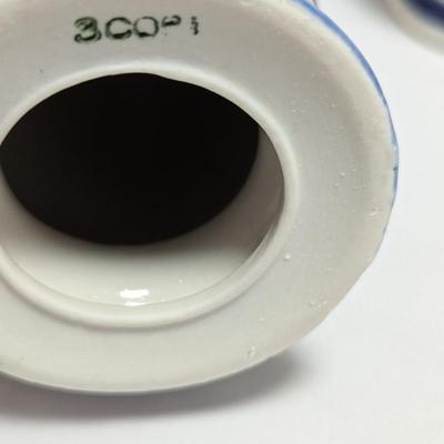 Blue & White Porcelain Vase & Egg (DR)