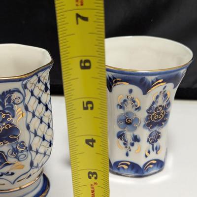 Porcelain Blue & White Coffee Mugs (DR)